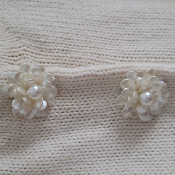 Express Tricot Embellished Beaded Buttons Dressy Cardigan Sweater - Size Large - Picture 3 of 10